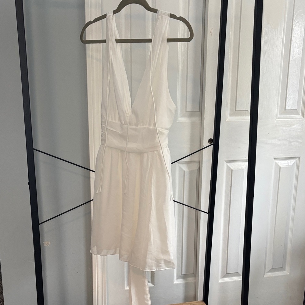 Lucy in the Sky White Backless Dress